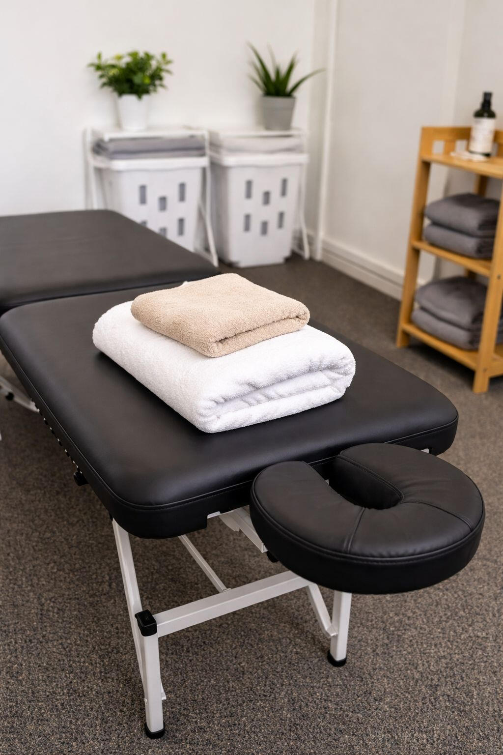 Sports massage treatment room at Saint James Clinic in Glasgow